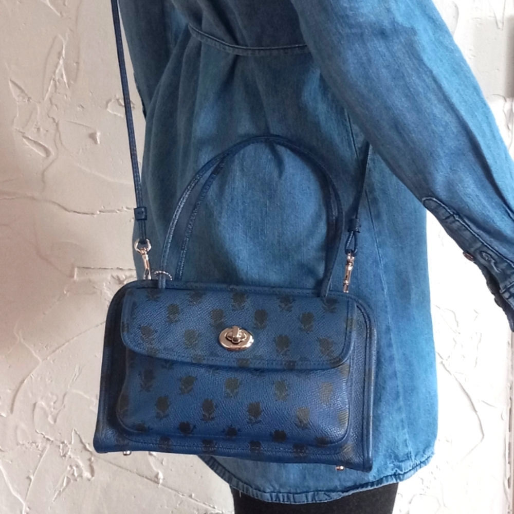 Coach Cady, Badlands Print on Crossgrain Leather, LE, Rare!!! - Picture 6 of 13